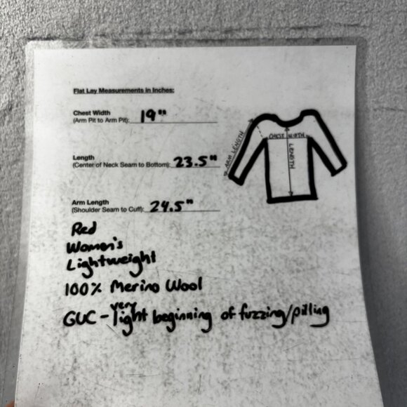 Valerie Stevens Merino Wool Mock Neck Sweater Womens Medium Red Lightweight - Picture 13 of 13